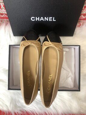 Chanel Charming Bow-adorned Flat Shoes